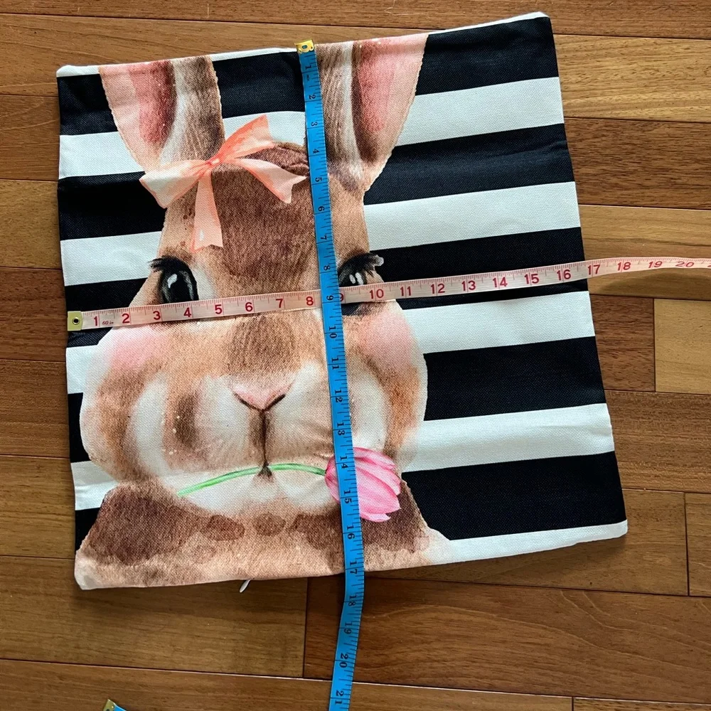 26. Easter Bunny Pillowcases Pillow Cover Set of 2